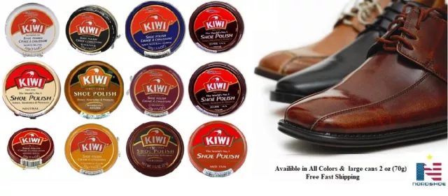 Kiwi Shoe Polish Paste Metal Tin - Brown 1.125oz : Target