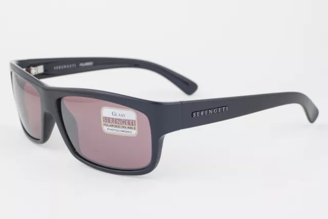 Serengeti Martino Shiny Black / Sedona Polarized Sunglasses 7840