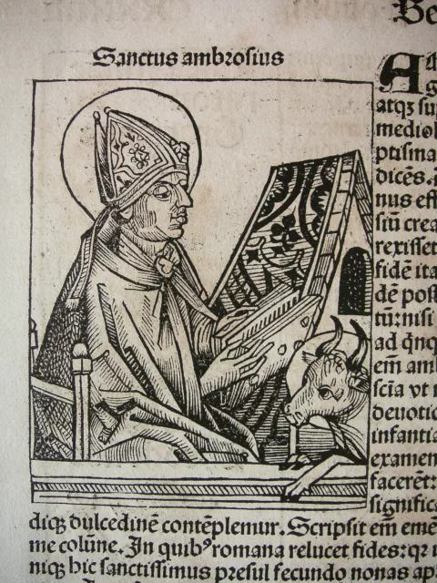 1493, Schedel, Ambrosius Von Mailand; Gratian; St. Martin, Holzschnitte Cxxxiiii