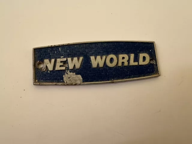 Vintage New World Badge By Stokes