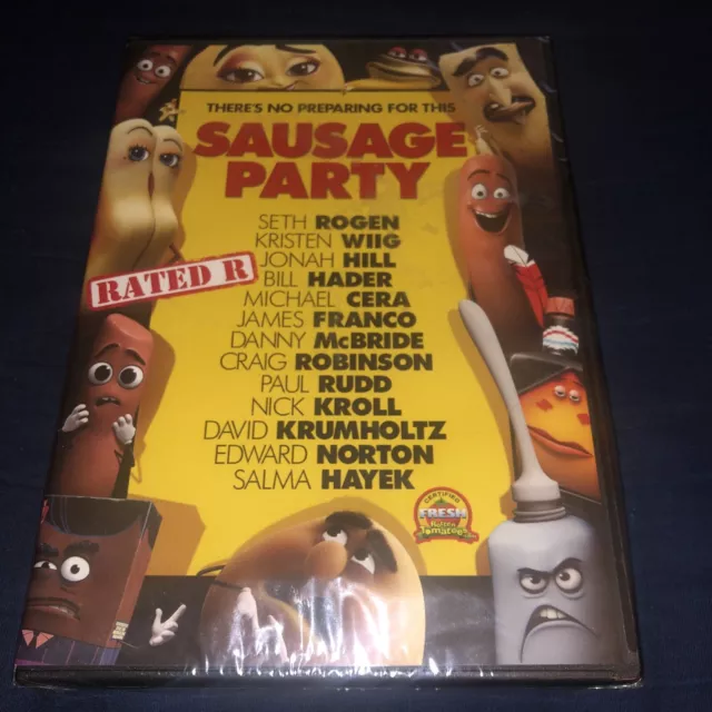 Sausage Party (DVD, 2016)  Seth Rogen - Kristen Wiig - Paul Rudd - Jonah Hill