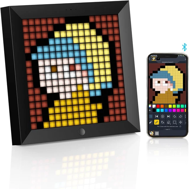 Cadre Pixel Art ｜ 16*16 ｜ LED programmée par application ｜ Pixoo
