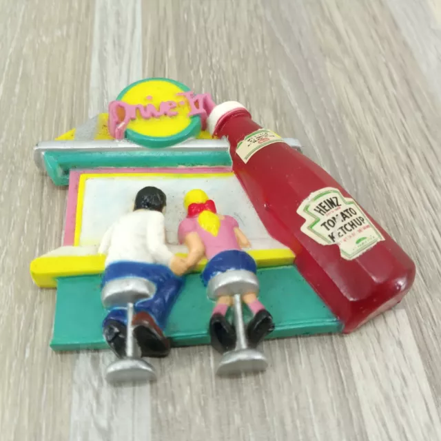 Heinz 57 Drive-In Fridge Magnet Ketchup Advertisement - Has Sticker Wear