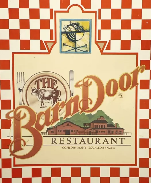 Menu “The Barn Door Restaurant” San Antonio Texas 1980s