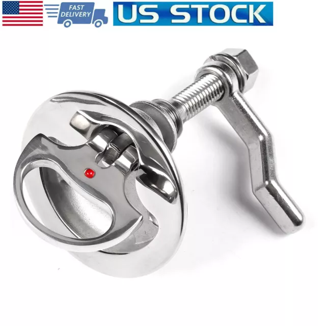 Hatch Latch Turning Lift Handle Flush Mount AISI 316 Stainless Steel Marine Boat