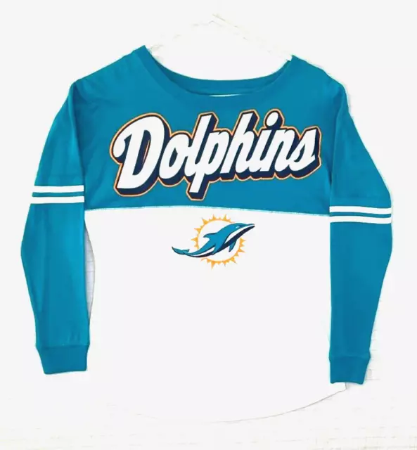 EUC NFL Team Apparel Miami Dolphins Football Women's T-Shirt S