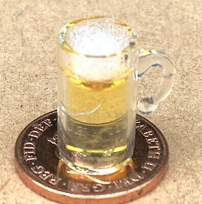 Alé Maison de Poupées Pinte Lager Ale Miniature Bière En Tasse 1:12 Accessoire BAR 