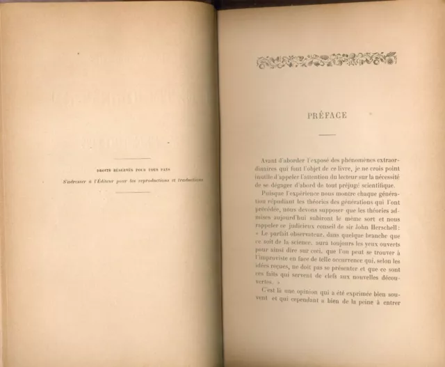 Albert de Rochas - L'Extériorisation de la Sensibilité - Première Edition - 1895 3