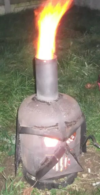 Gas Bottle Wood Log Burner Garden Stove Patio Heater Film Character
