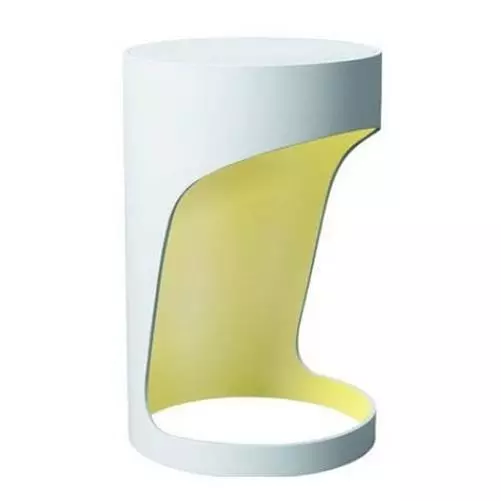 Litecraft Table Lamp Cylinder Shaped E14 Base Indoor Fitting - White Clearance