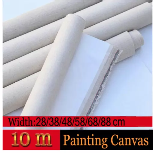 Primed Canvas Roll Blank Linen Blend High Quality Artist Oil Painting Supplies