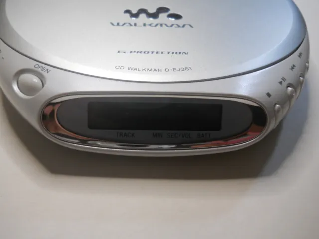 Walkman Discman Portable CD Player D-EJ361 by Sony with G Protection Working