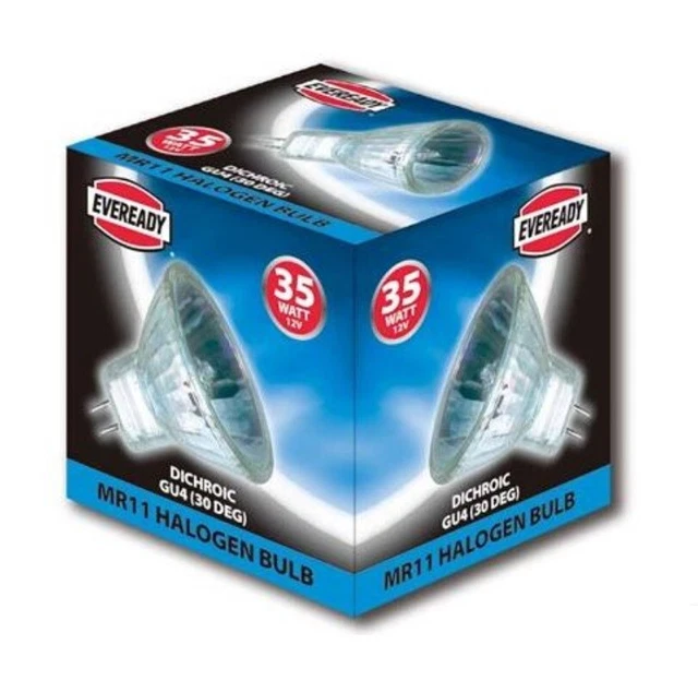 Ampoule Dichroïque Halogène Radium 35W 12V GU4 - Modèle WFL, Neuve
