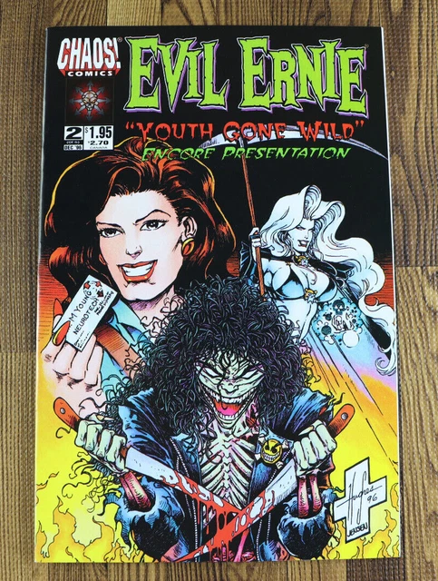1996 Chaos Comics Evil Ernie Youth Gone Wild #2 First Printing VF/VF+