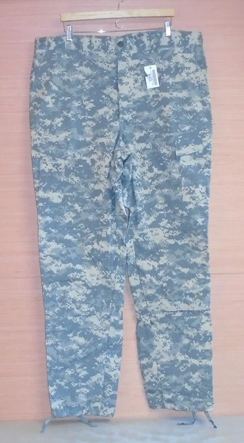 USGI Army Combat Uniform ACU Camo Pants Trousers Ripstop 50/50 Sz X-Large X-Long