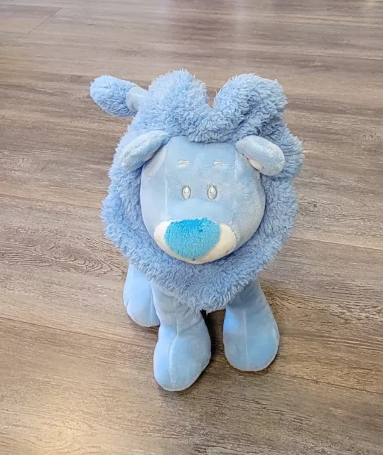 The Petting Zoo Blue Lion Plush Stuffed Animal Toy 12"