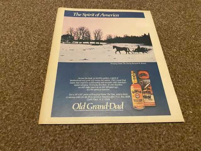 Ptrbk2 Advert 13X11 Old Grand-Dad Bourbon Whisky