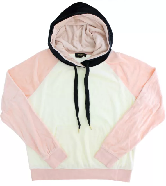 Juicy Couture Black Label Women's Jacket WTKT64658, Velour Colorblocked Hoodie