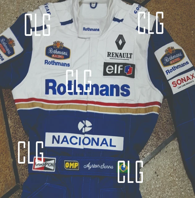 Combinaison De Course Ayrton Senna – Toleman 1984 – Promotionnelle – Patchs Brodés – Toutes Tailles