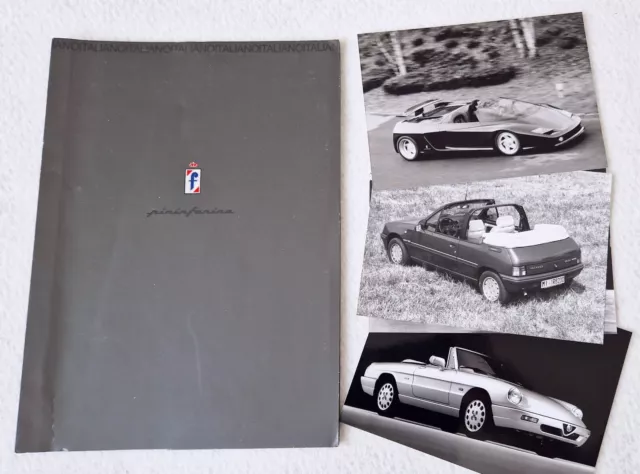 PININFARINA Ferrari Mythos Alfa Spider 205 convertible Peugeot press kit 1990 25