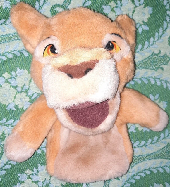 VINTAGE DISNEY LION King Simba Hand Puppet Official Disney 10 Inch