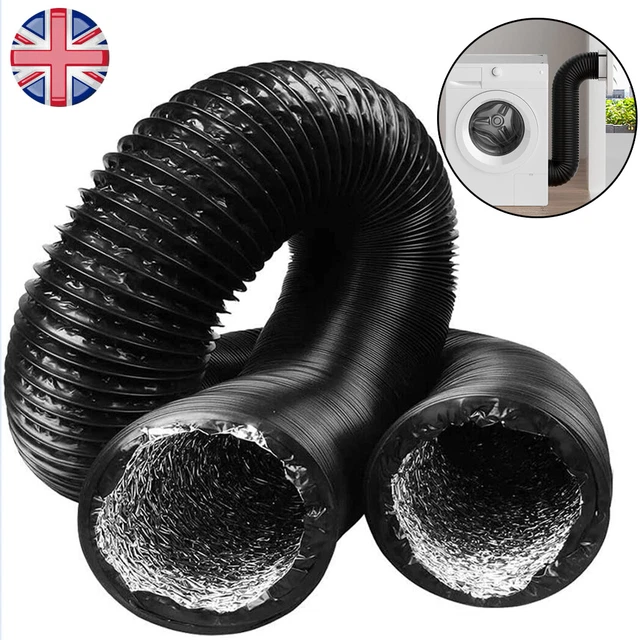 AIR DUCT,ALUMINIUM 150MM Flexible Ducting Hose,Black PVC Ventilation
