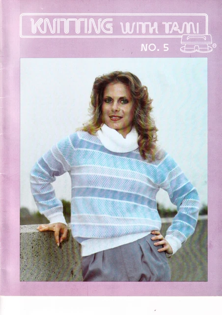 MACHINE KNITTING WITH Tami Nobuyuki Pattern Book 5 Vintage 1980s Mens ...