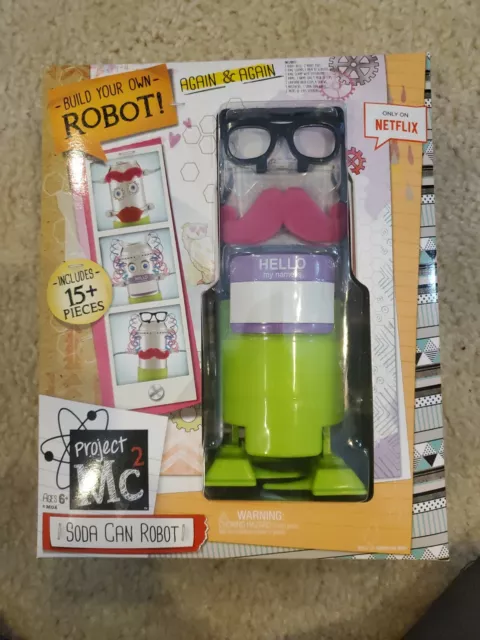 Project MC2 Soda Can Robot Experiment Science Kit New Build Your Own Robot