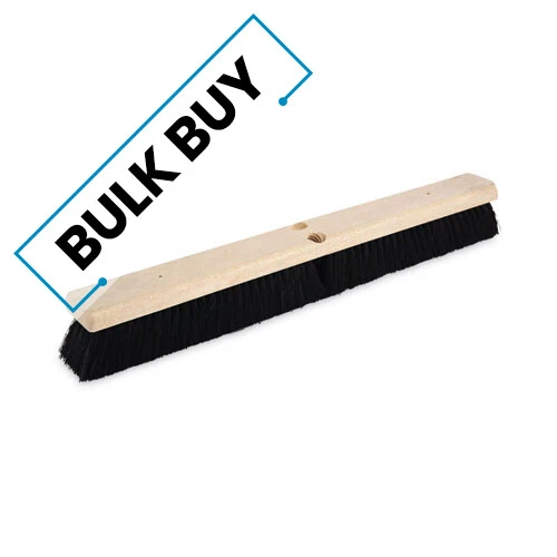 Floor Brush Head, 2.5" Black Tampico Fiber Bristles, 2 | Bulk order of 2 Each