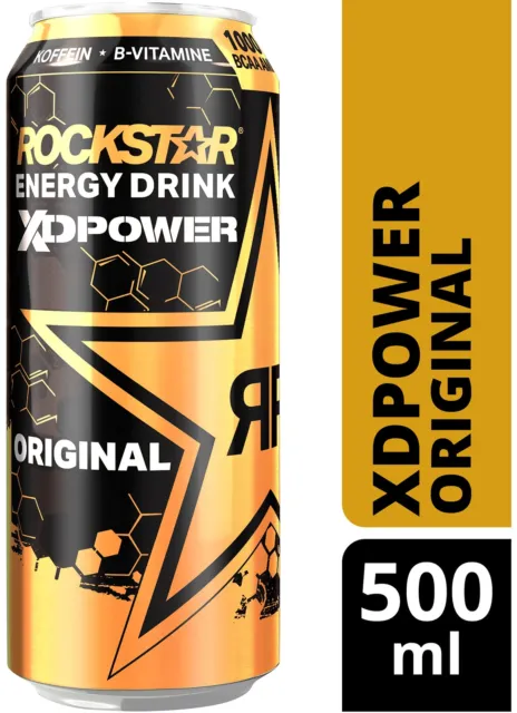 Rockstar XD Power originale contenente caffeina 11 x 500 ml incl. 2,75 cauzione NUOVO MHD 6/24