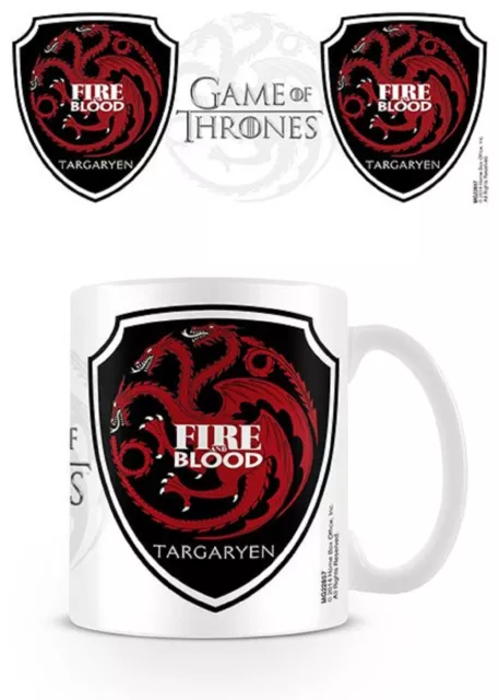 Official Game Of Thrones Targaryen House Sigil Mug GOT Boxed Ceramic Cup Gift
