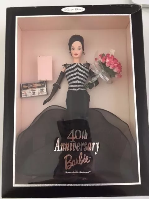 Barbie 40Th Anniversary Brunette  Nrfb  1999