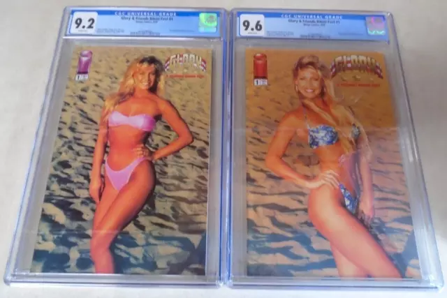 Two Glory & Friends Bikini Fest Issue #1 Comic Books. CGC Graded. 1995 Image