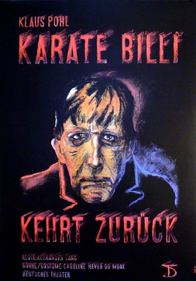 DDR Theaterplakat "Karate Billi kehrt zurück" aus den 90er Jahren