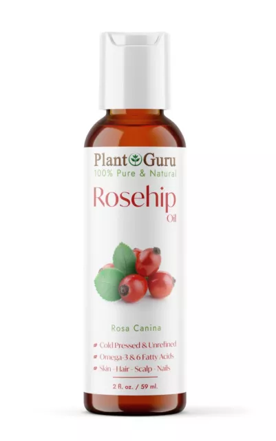 Rosehip Seed Oil Cold Pressed UNREFINED 100% Pure Natural For Skin Face Hair