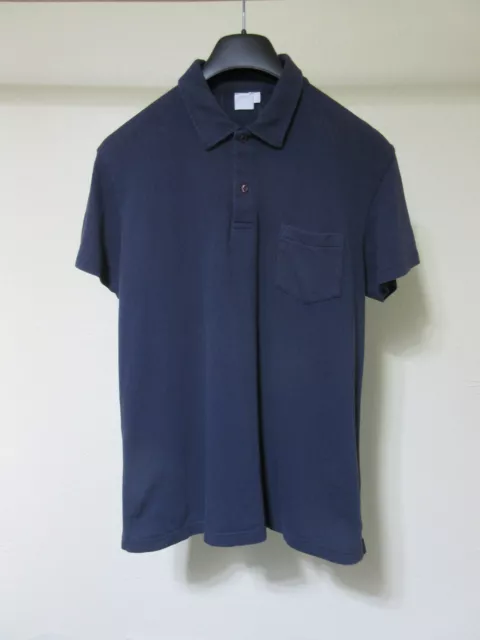 SUNSPEL Men's Blue Riviera Short Sleeve Polo Shirt - Large
