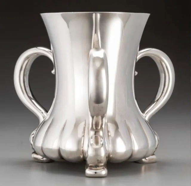 A008 Tiffany & Co. Silver Three-Handled Loving Cup, New York, circa 1892-1902