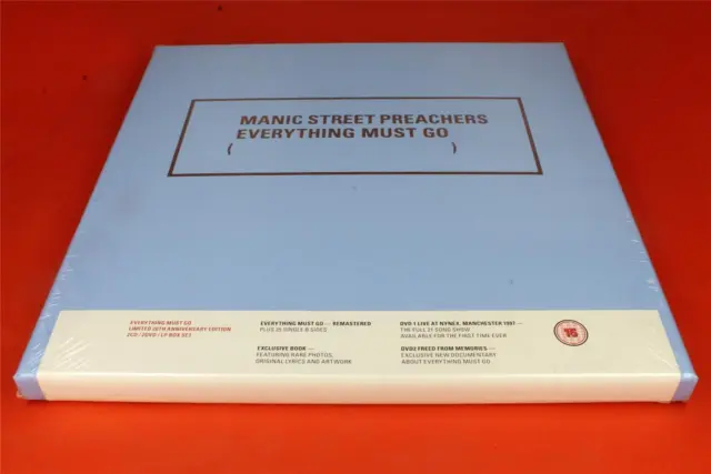MANIC STREET PREACHERS | Everything Must Go, SEALED Deluxe LP + CD + DVD Box Set