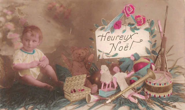 Cartolina Fantasia, Bambini E Ses Giocattoli Da Noel