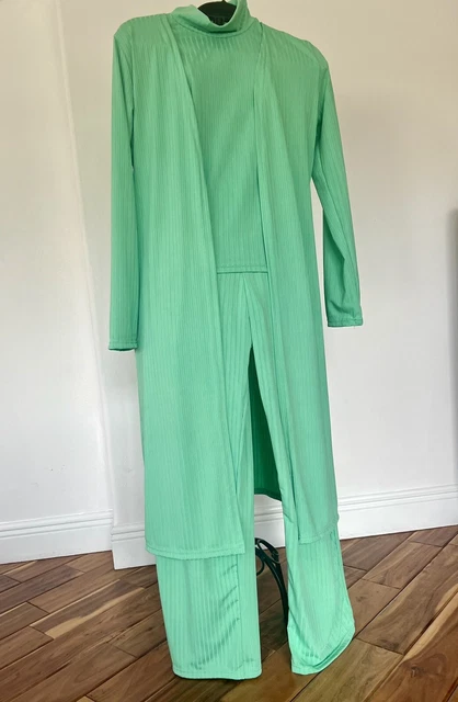 Women’s 3-Piece Pants, Top, Duster Set/Outfit; Sz M/L