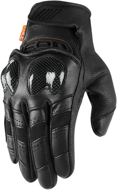 Contra 2 Street Motorcycle Gloves Black Small Icon 3301-3689