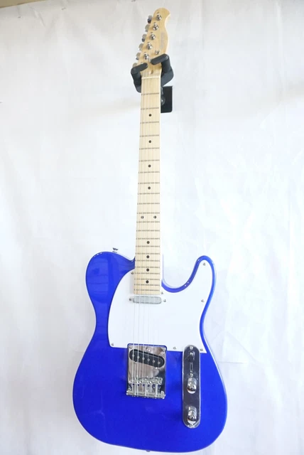 BUDGET Quincy Tele Style Electric Guitar T Shape INDIGO BLUE great value bargain