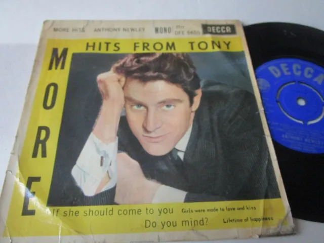 Anthony Newley – More Hits From Tony Decca DFE 6655 UK  Pic/S Vinyl 7inch Single