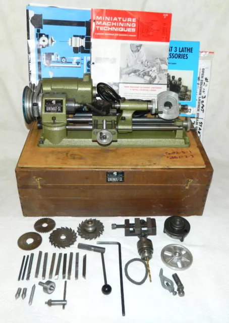 UNIMAT SL DB200 Lathe Milling Machine Drill Press Extras EUC Video L@@K Austria