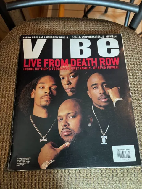 2PAC 1996 Vibe Live From Death Row Magazine Very Rare Excellent Condition Tupac 2PAC 1996 Vibe Live From Death Row Magazine Very Rare Excellent Condition Tupac