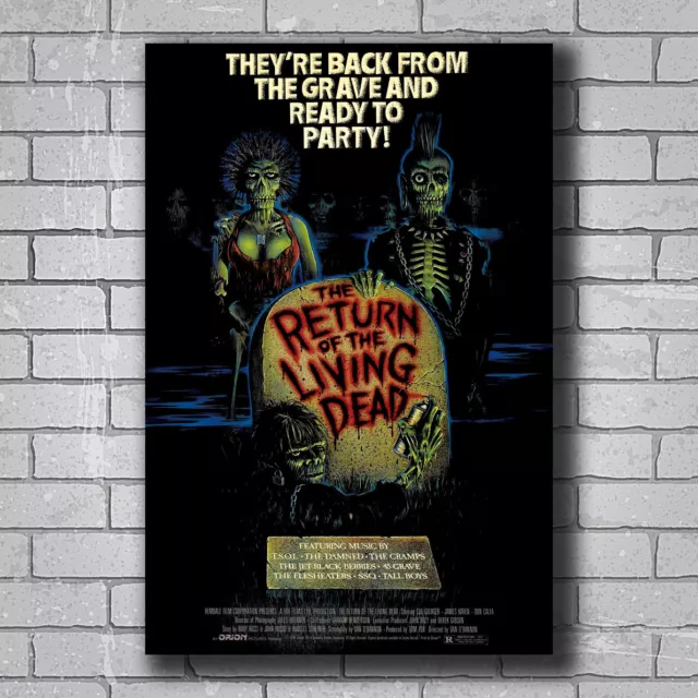 N680 RETURN OF THE LIVING DEAD Movie Horror Zombies Night Dawn Day Undead Poster