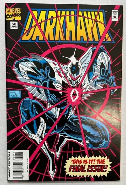 Marvel Comics DARKHAWK #50 Final Issue Low Print Run HTF