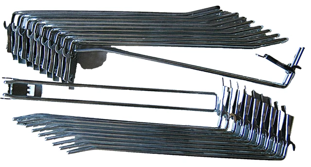 Einfachhaken Für Lochwand 30cm 50 Stück Einfachhaken Für Tegometall Lochwand (Länge 30cm) – Typ HE302/ZA25 Lagerhaken Für Tegometall Regal Einzelhaken