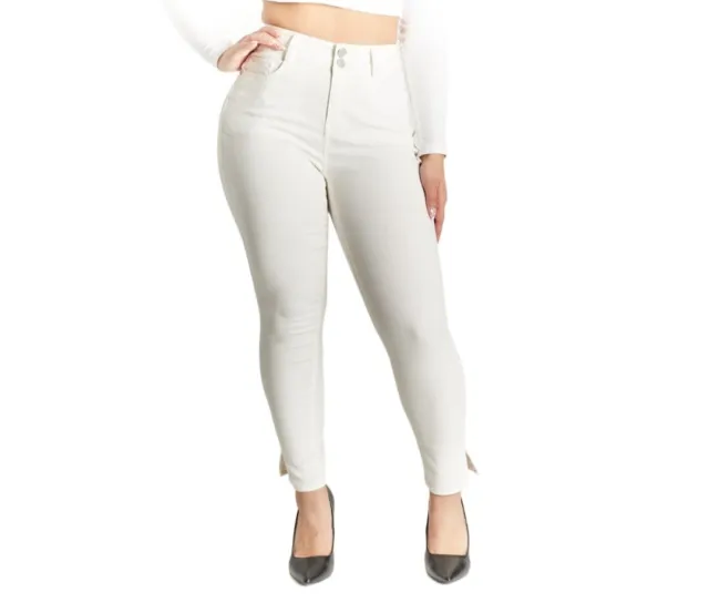 Dollhouse Women's Juniors Colored Skinny Jeans White Size 3/4, Waist 25"- L 27"