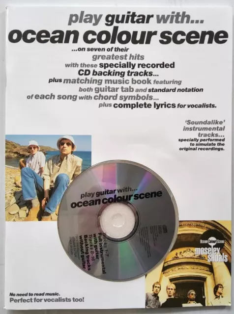 Gitarre spielen mit Ozeanfarbe Szene Musikpartitur Songbook Gitarre Tab + CD